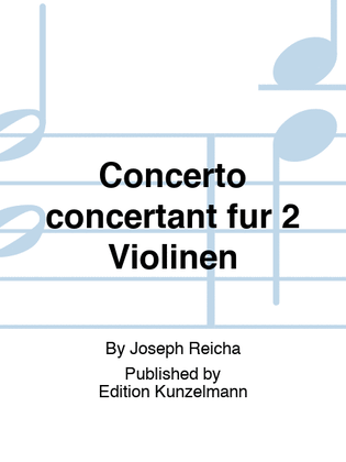 Book cover for Concerto concertant for 2 violins