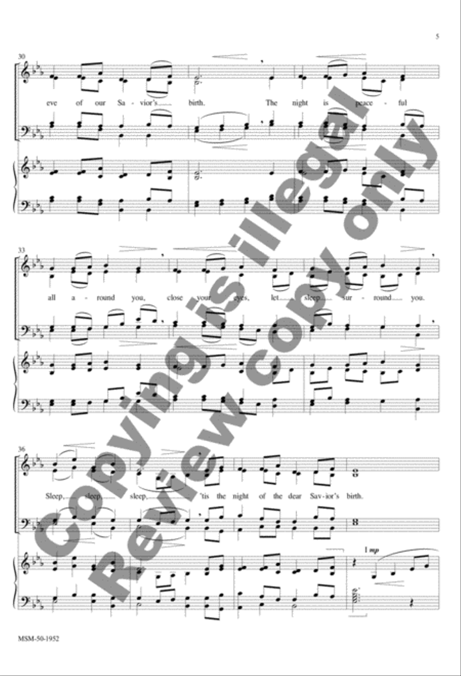 Still, Still, Still 4-Part scores gallery preview page 5