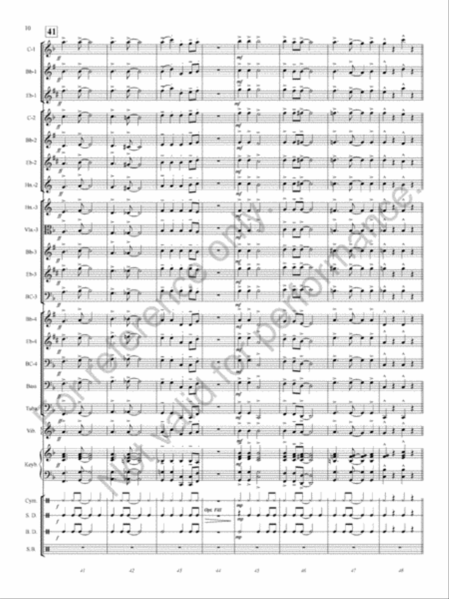 Jingle Jazz Concert Band scores gallery preview page 11