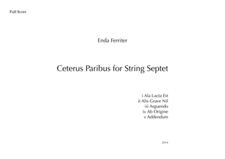 Ceterus Paribus for String Septet