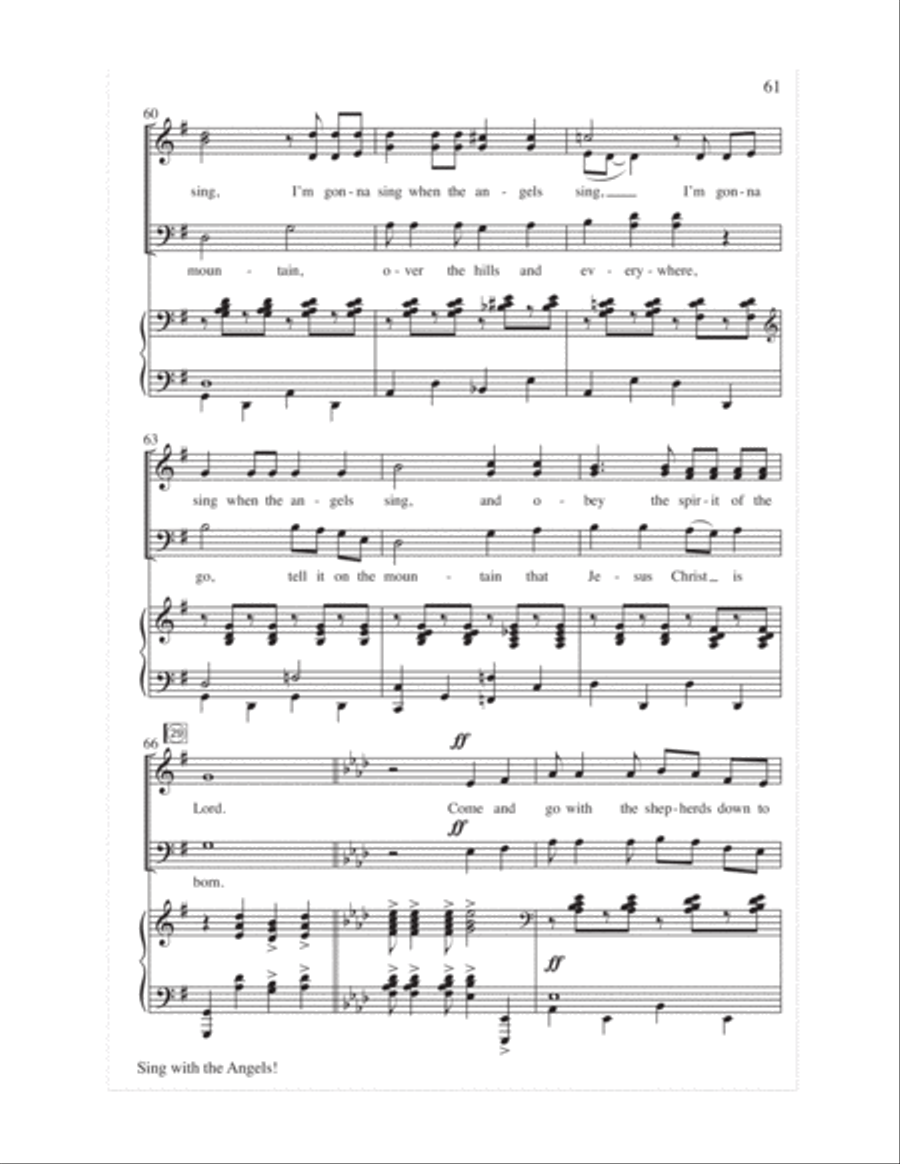 Sing with the Angels!- Score image number null