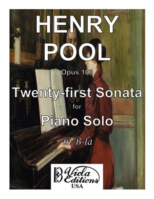 Book cover for Twenty-first Sonata for Piano Solo in B-la