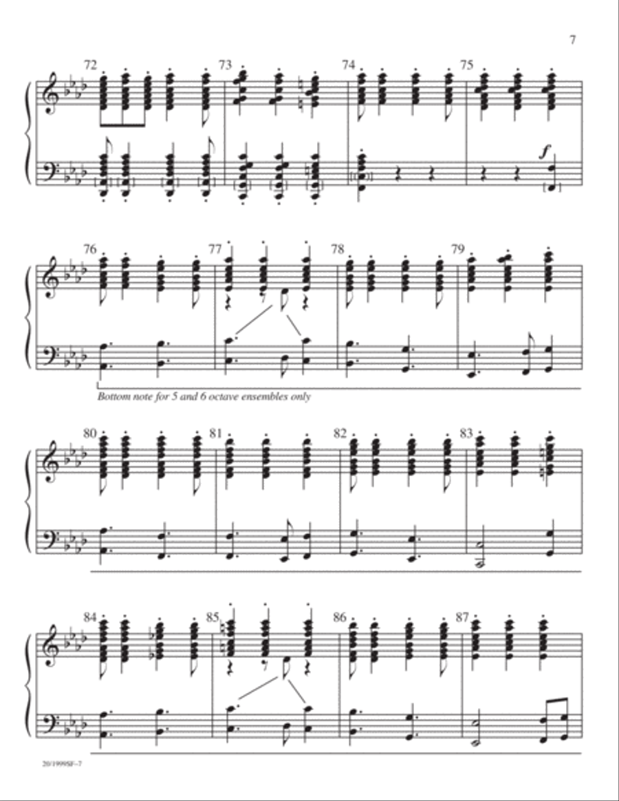 Greensleeves Handbell Choir scores gallery preview page 7