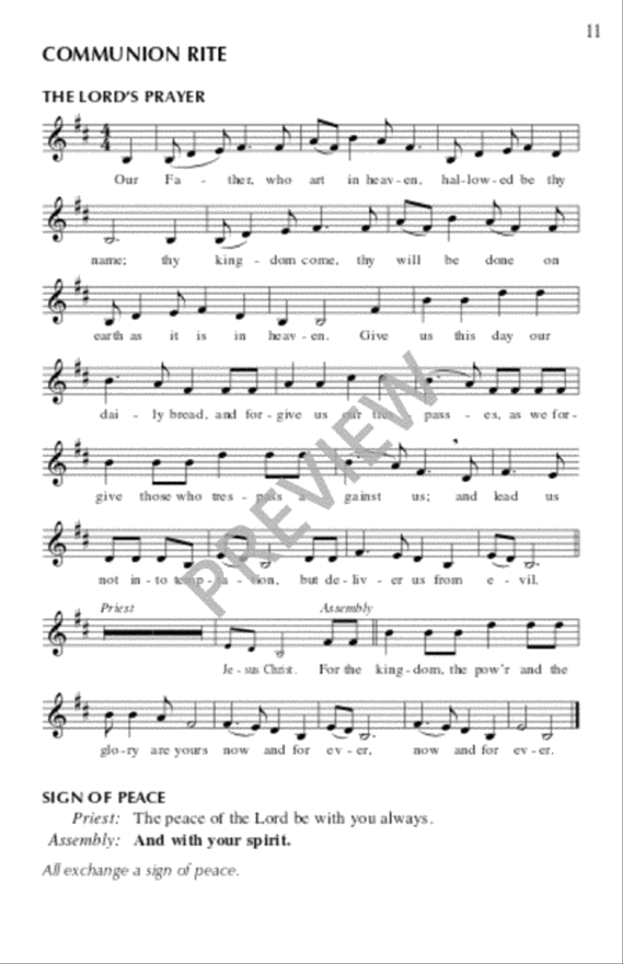 Welcome Table: A Mass of Spirituals - Assembly edition Unison Choir scores gallery preview page 13