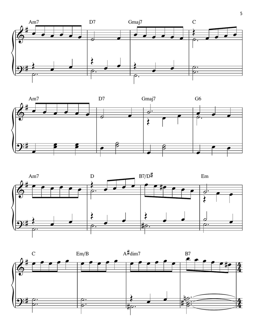 Planetarium Easy Piano scores gallery preview page 5