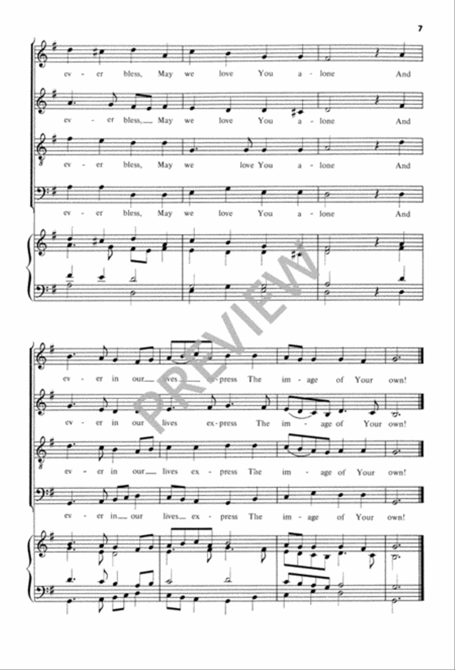 O Jesus, King Most Wonderful 4-Part scores gallery preview page 8