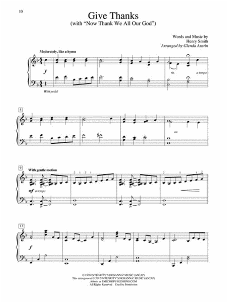 Solos for the Sanctuary – Worship Piano Solo scores gallery preview page 5