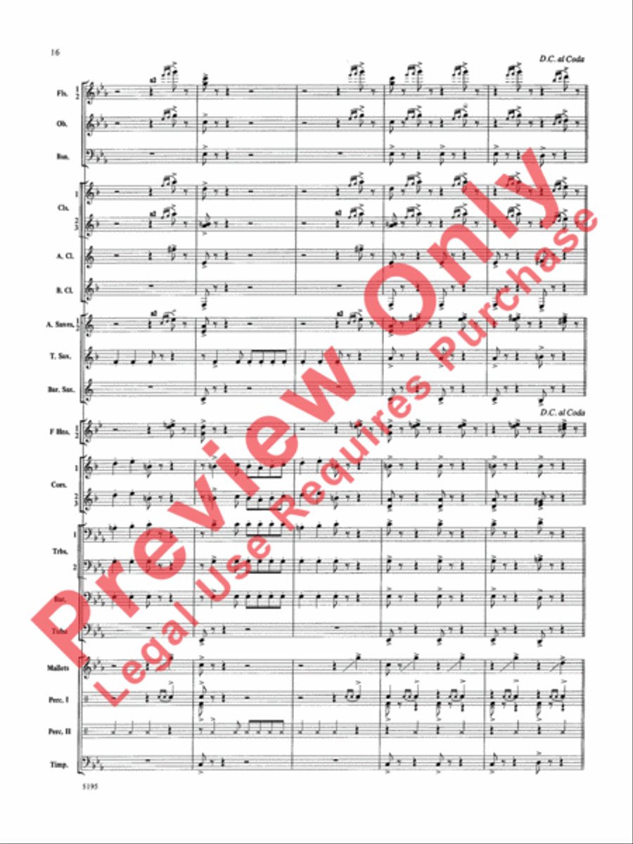 Night on Bald Mountain Concert Band scores gallery preview page 17