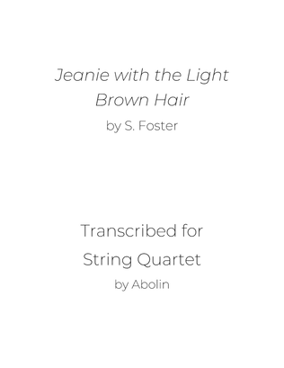 Foster: Jeanie with the Light Brown Hair - String Quartet