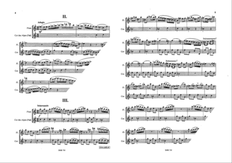 4 Pieces Flute scores gallery preview page 3