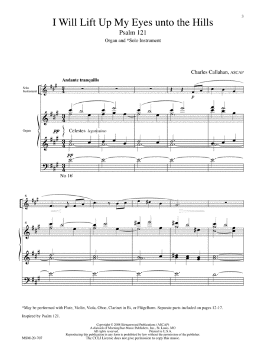 Two Psalm-Preludes for Organ and Solo Instrument Organ scores gallery preview page 3