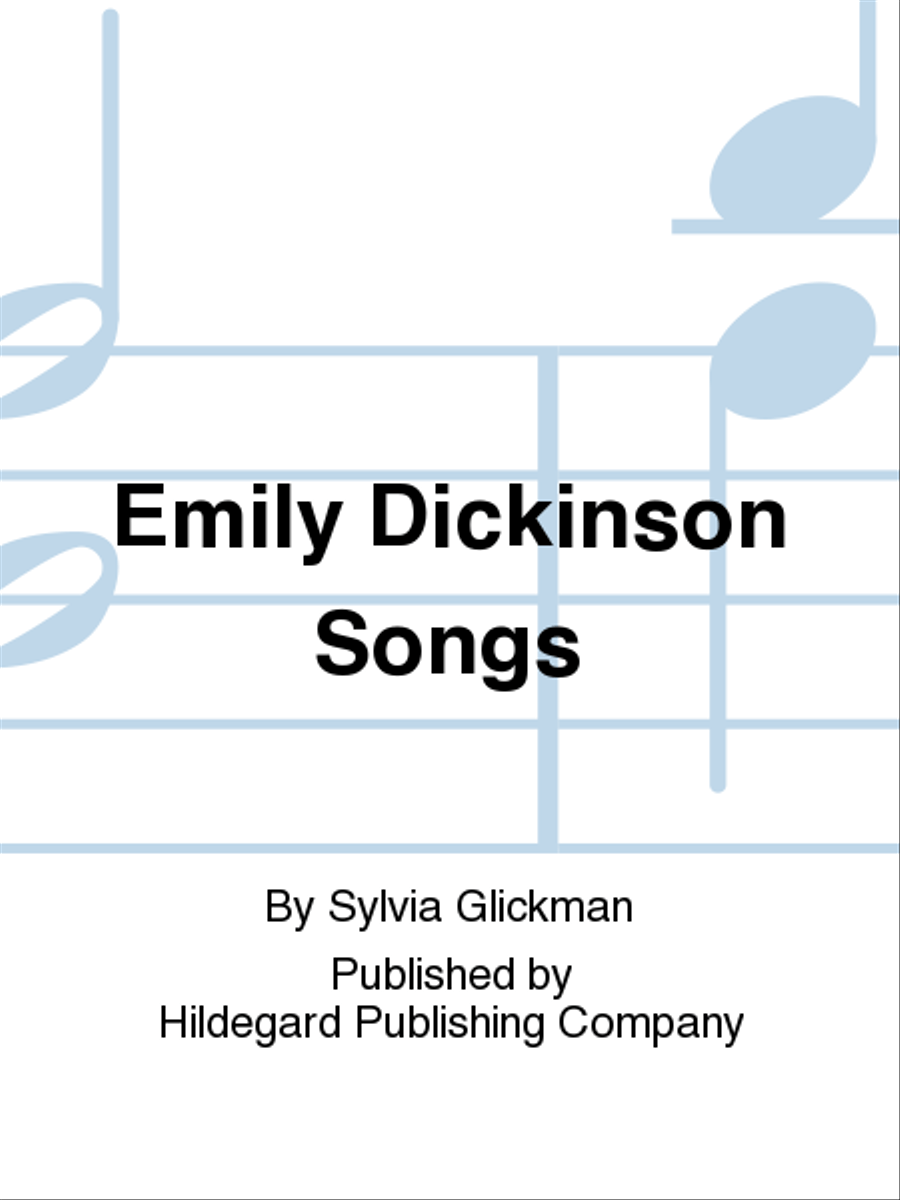 Emily Dickinson Songs Emily Dickinson Songs Chamber Music scores gallery preview page 1