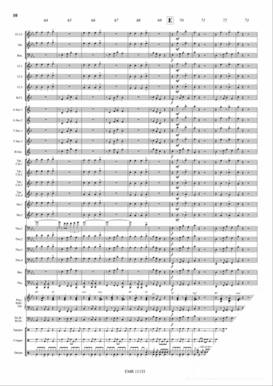 Aquarius Samba Aquarius Samba Concert Band scores gallery preview page 11