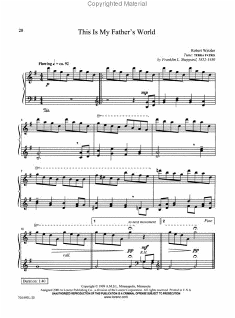 Preludes of Praise and Adoration Piano Solo scores gallery preview page 4