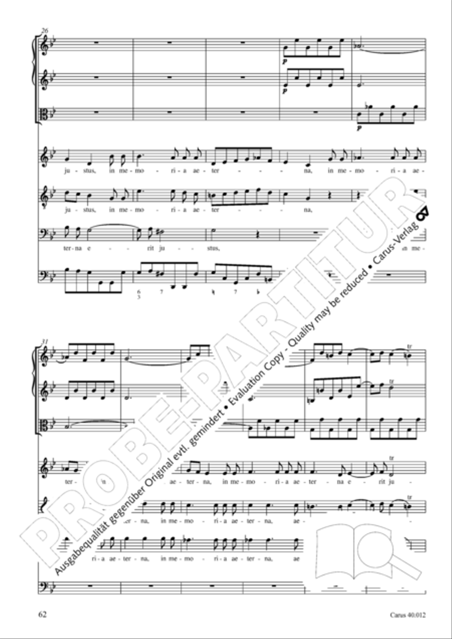 Beatus vir (How blest is he) Psalm 111 4-Part scores gallery preview page 63