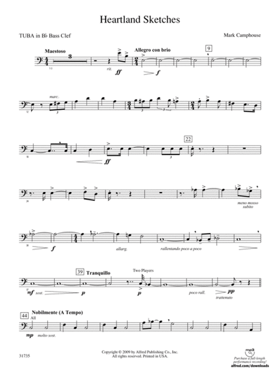 Heartland Sketches: (wp) B-flat Tuba B.C.