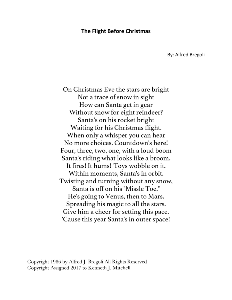 The Flight Before Christmas 4-Part scores gallery preview page 1