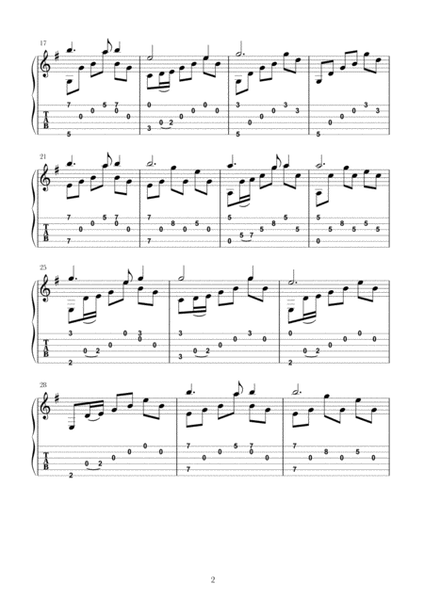 Skye Boat Song - Scottish Folk Song - Guitar Fingerstyle Arrangement image number null