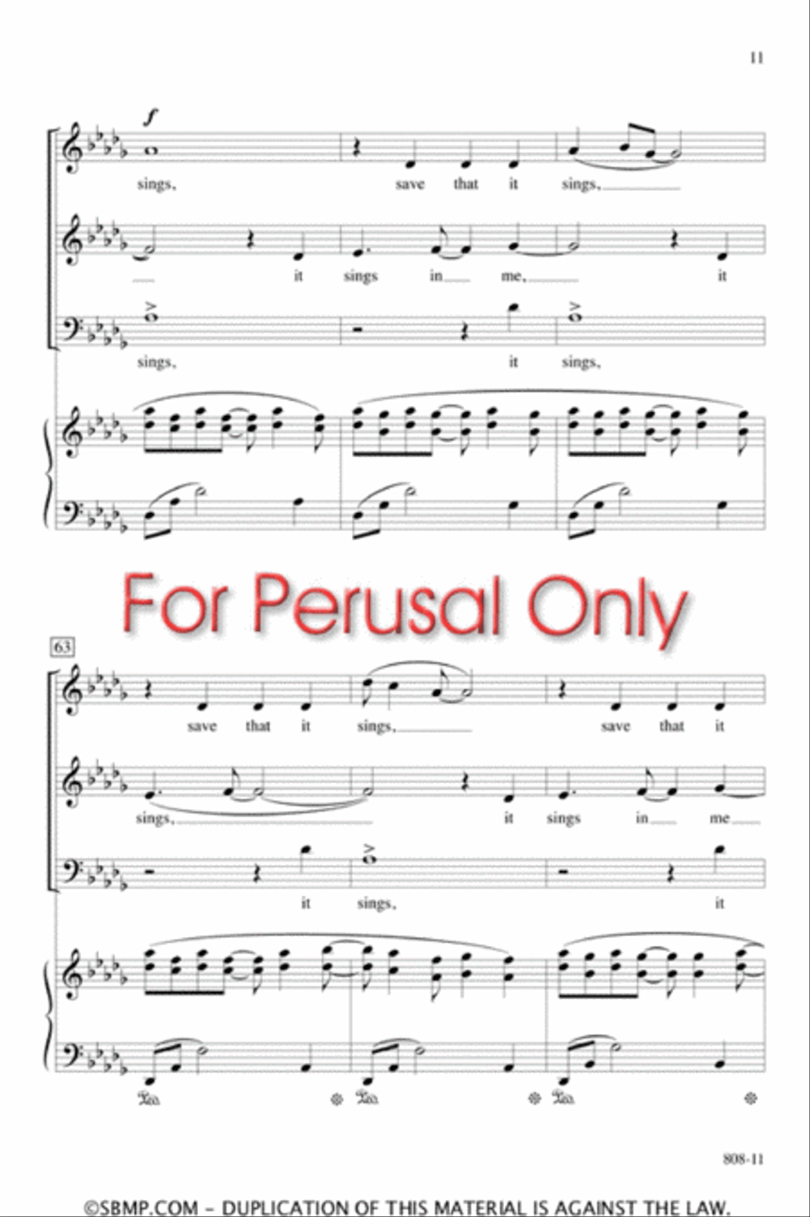 It Sings in Me - SAB Octavo 3-Part scores gallery preview page 10