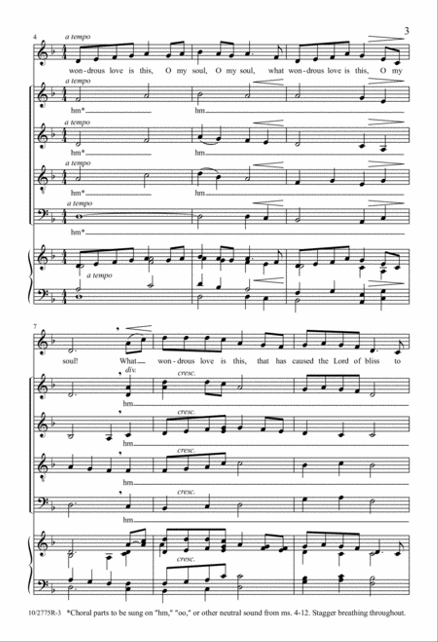 What Wondrous Love is This! 4-Part scores gallery preview page 2