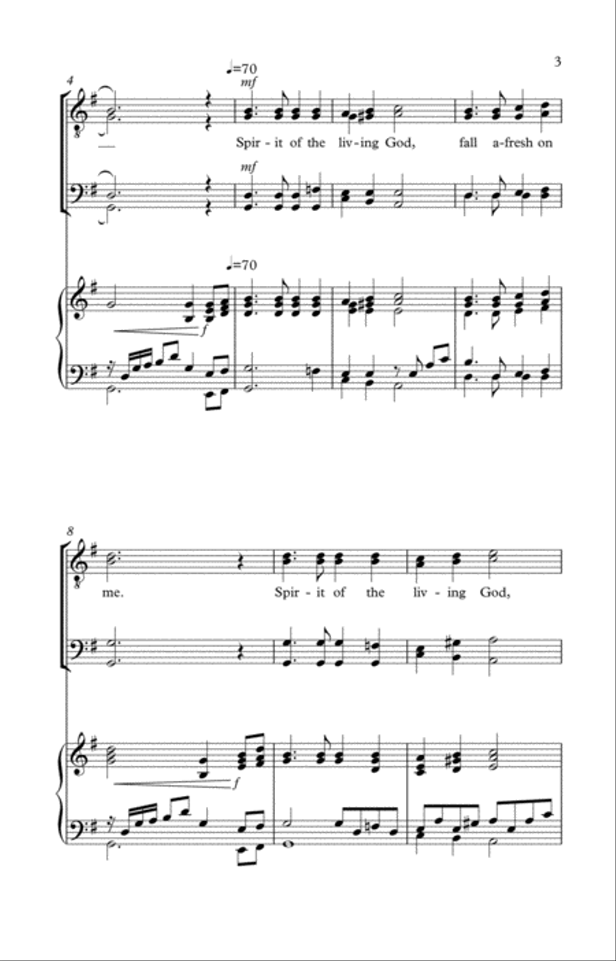 Spirit Of The Living God Spirit Of The Living God TTBB scores gallery preview page 3