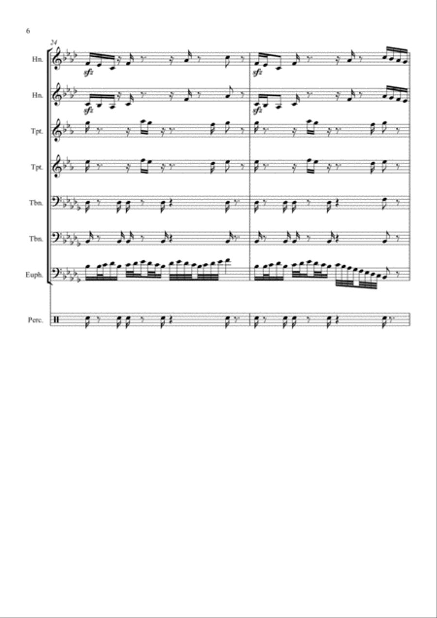 Jubilee Overture Small Ensemble scores gallery preview page 6