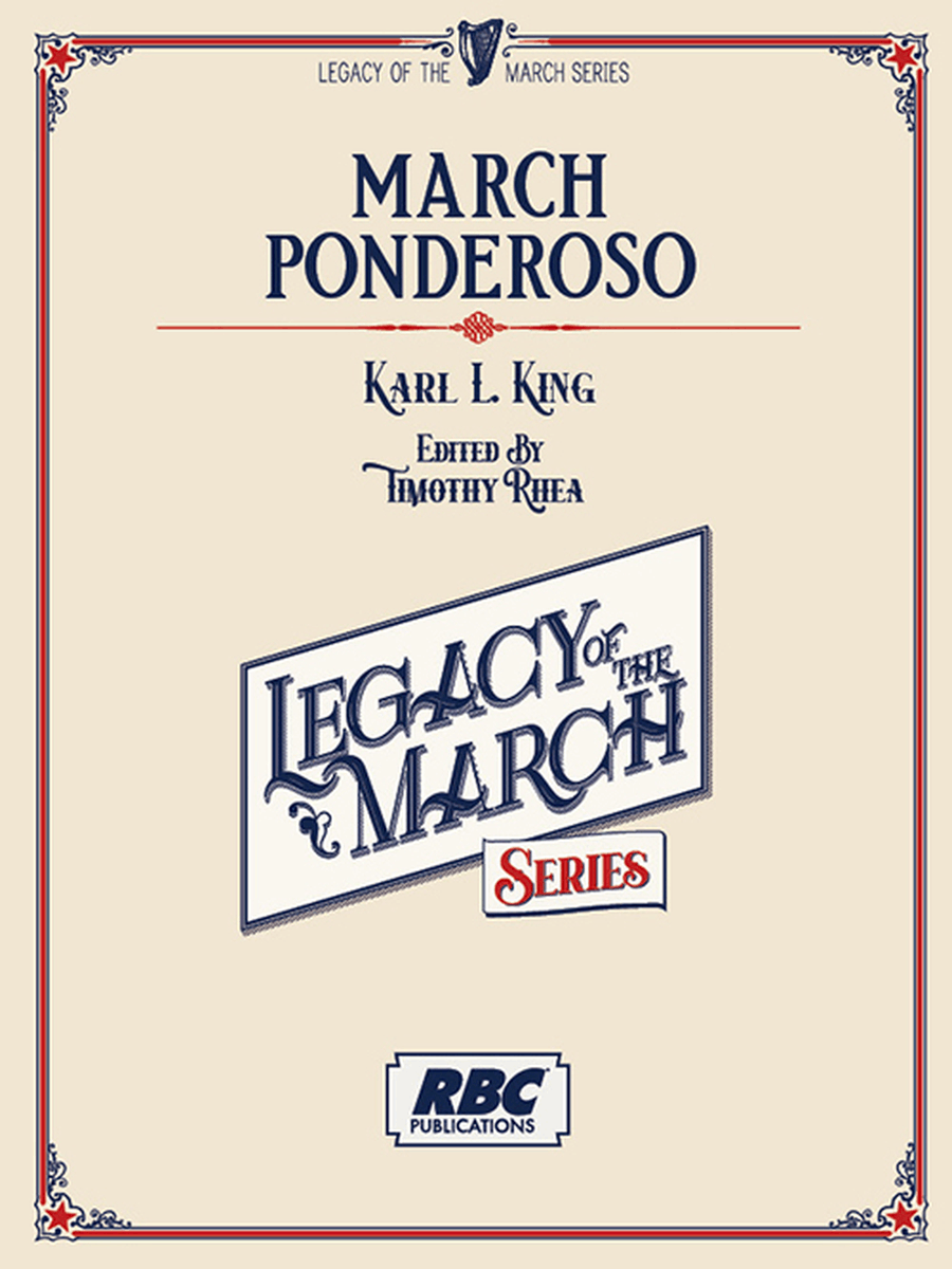March - Ponderoso March - Ponderoso Concert Band scores gallery preview page 1