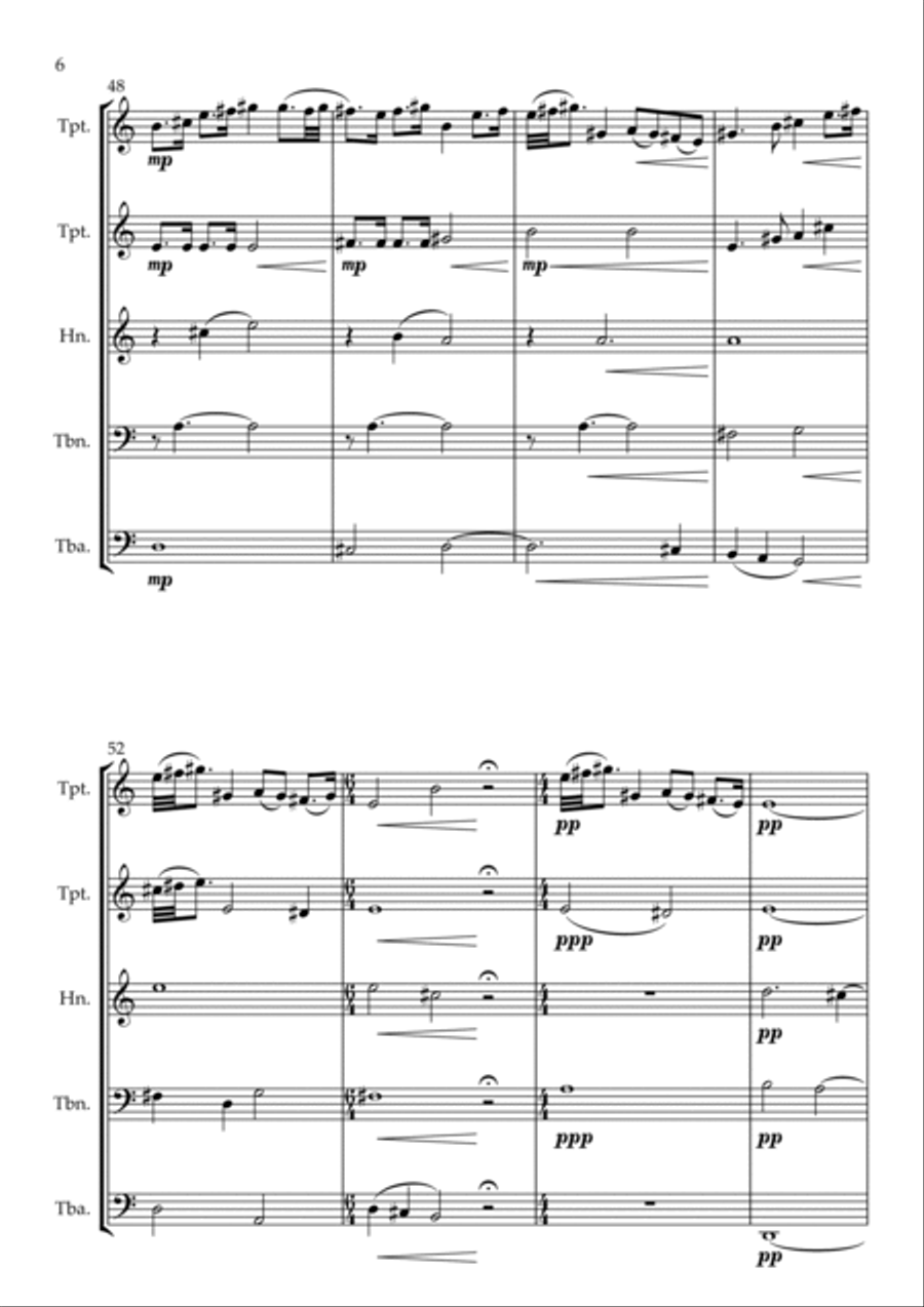 Four Scottish Songs Brass Ensemble scores gallery preview page 6