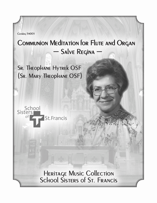 Book cover for “Communion Meditation for Flute and Organ - Salve Regina“