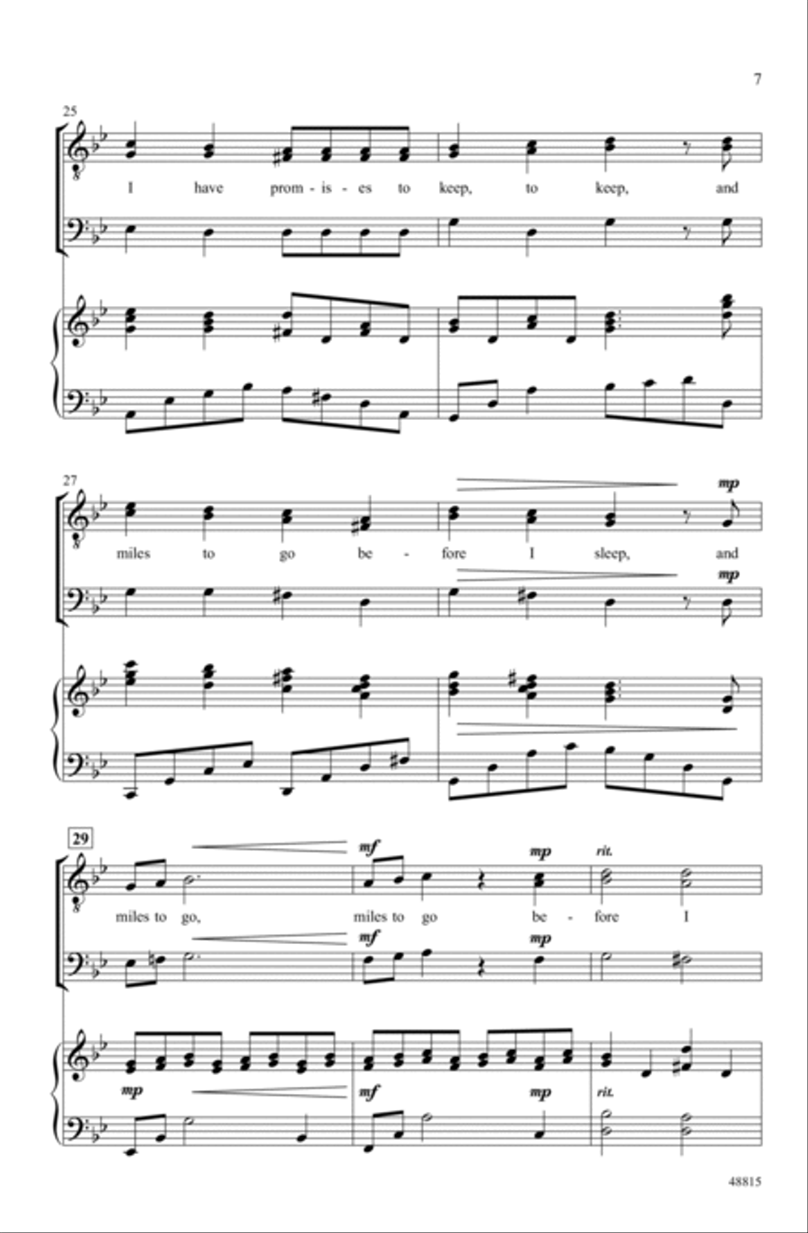 Stopping by Woods Stopping by Woods Choir scores gallery preview page 5