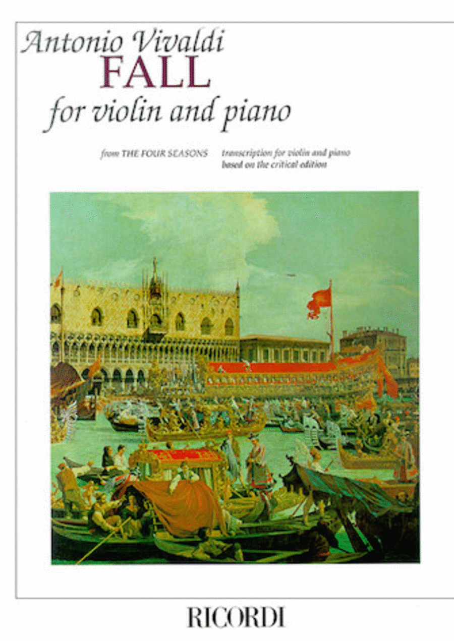 Concerto in F Major “L'autunno” (Autumn) from The Four Seasons RV293, Op.8 No.3 Violin Solo scores gallery preview page 1
