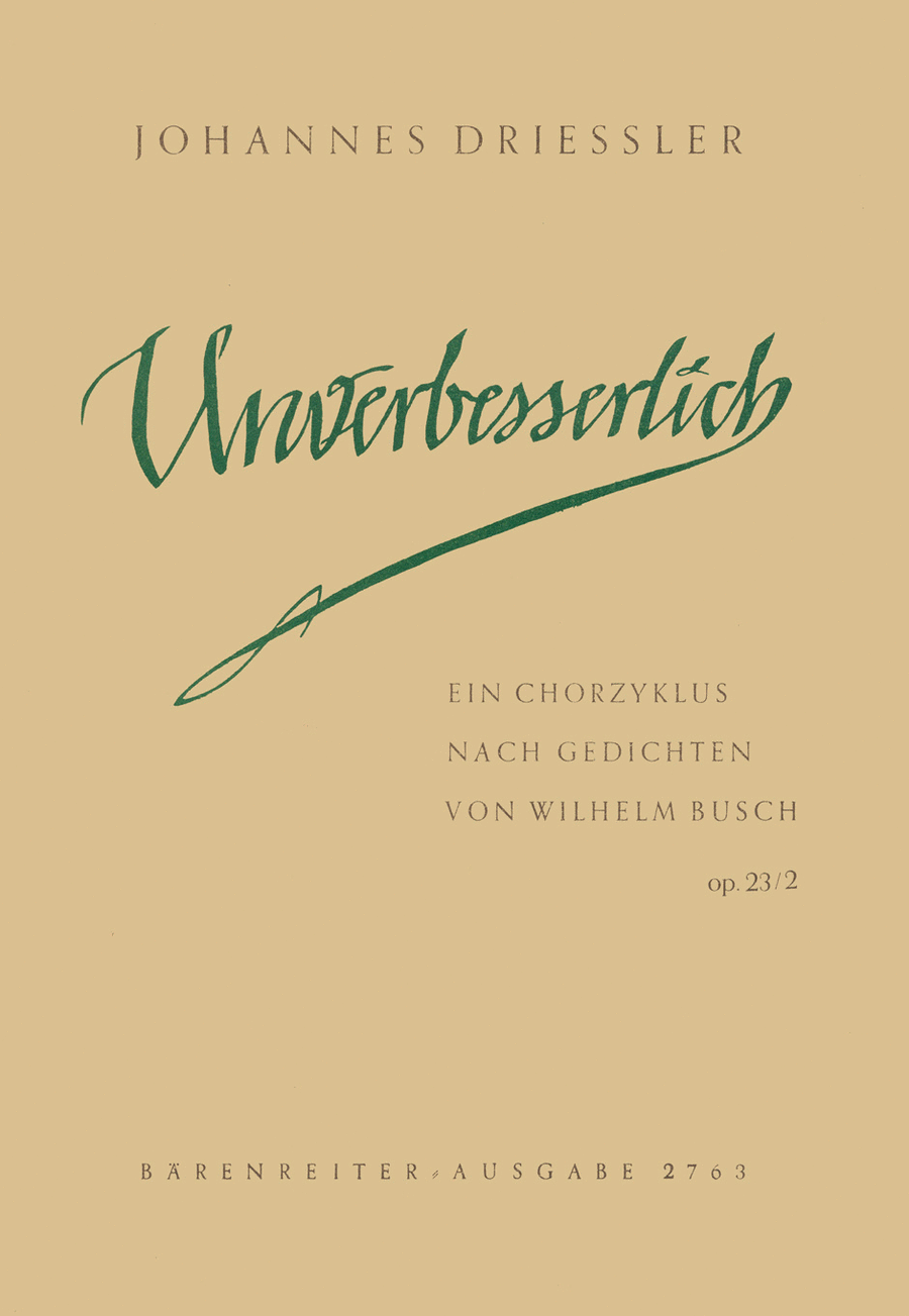 Unverbesserlich, Op. 23/2 SSATB scores gallery preview page 1