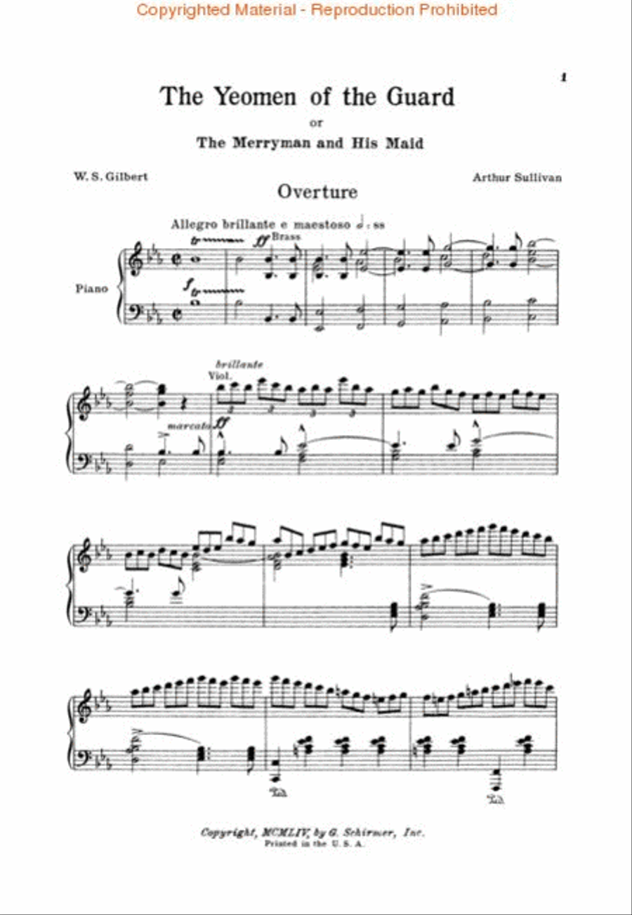 Yeoman of the Guard Voice scores gallery preview page 2
