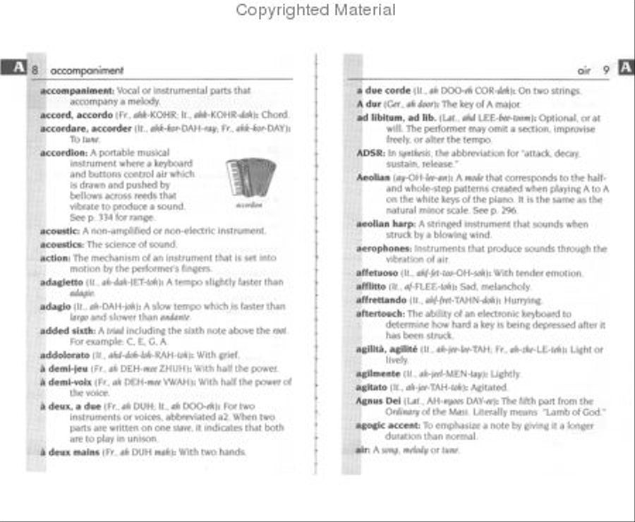 Essential Dictionary of Music Textbook scores gallery preview page 2