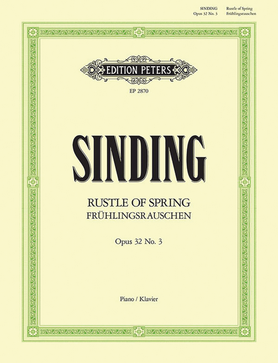Rustle of Spring Op. 32 No. 3 for Piano Piano scores gallery preview page 1