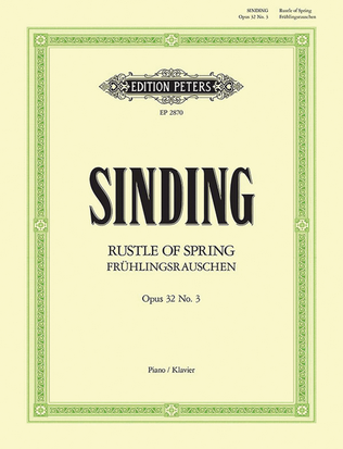 Book cover for Rustle of Spring Op. 32 No. 3 for Piano