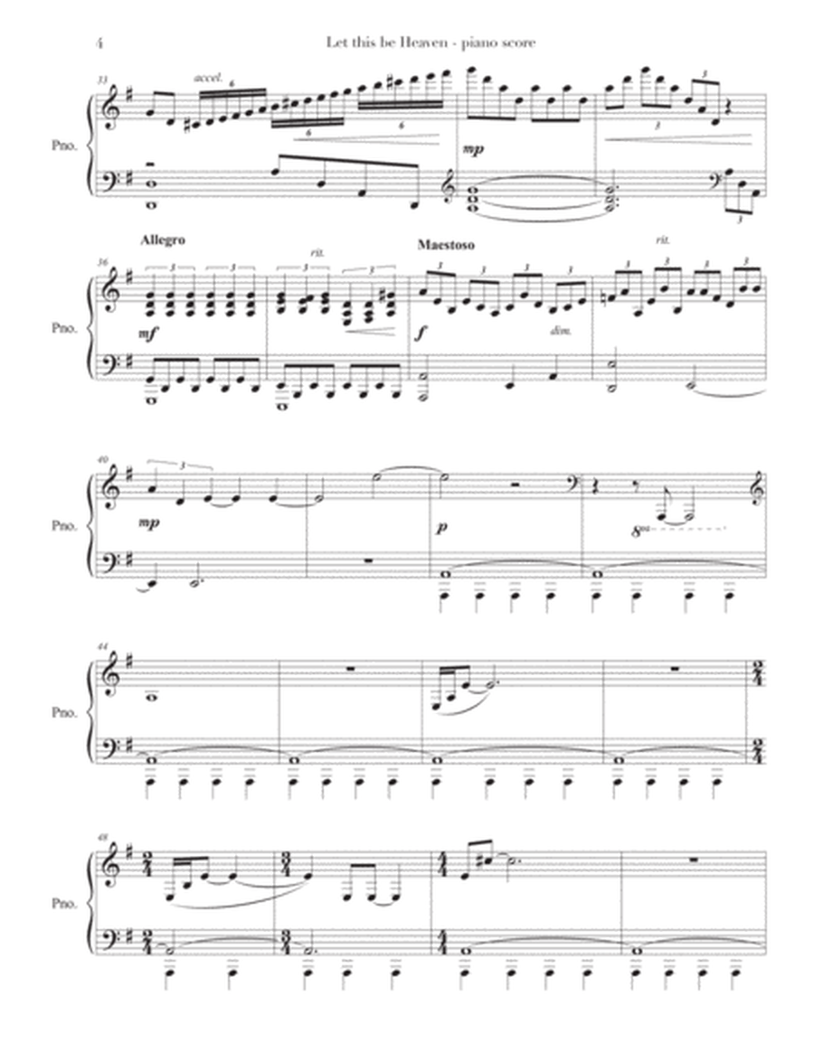 Let This Be Heaven (piano score) image number null