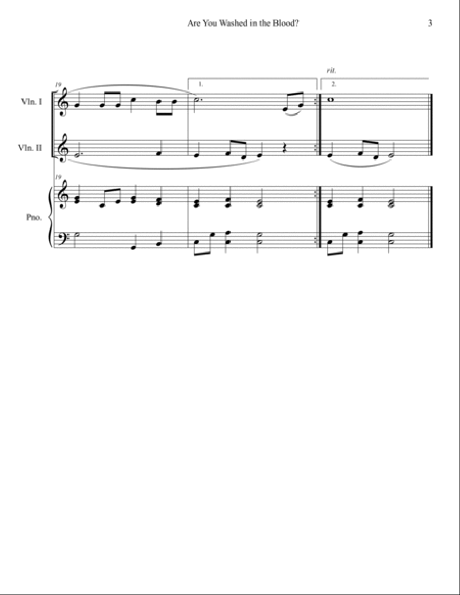 10 Easter Duets for 2 Violins and Piano - Volume 2 String Duet scores gallery preview page 5