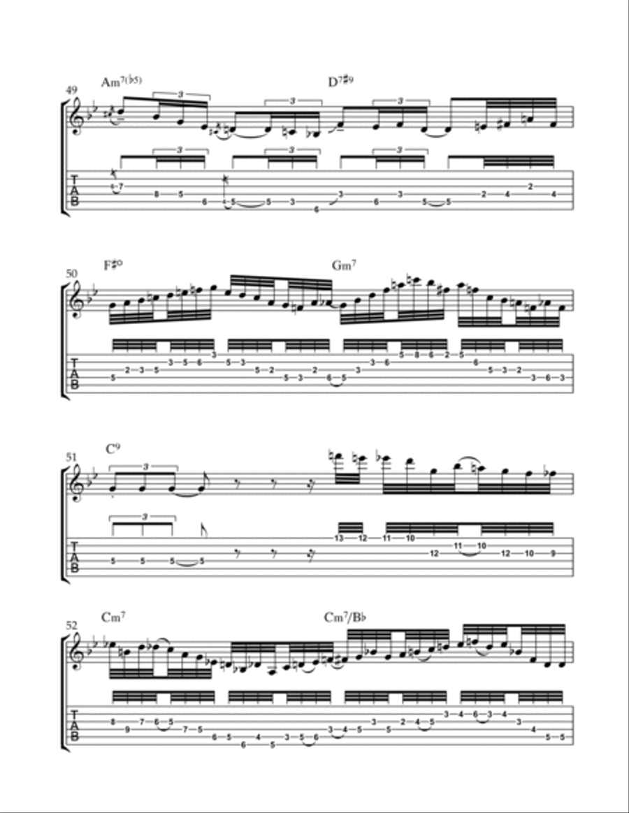If I Should Lose You Electric Guitar scores gallery preview page 5