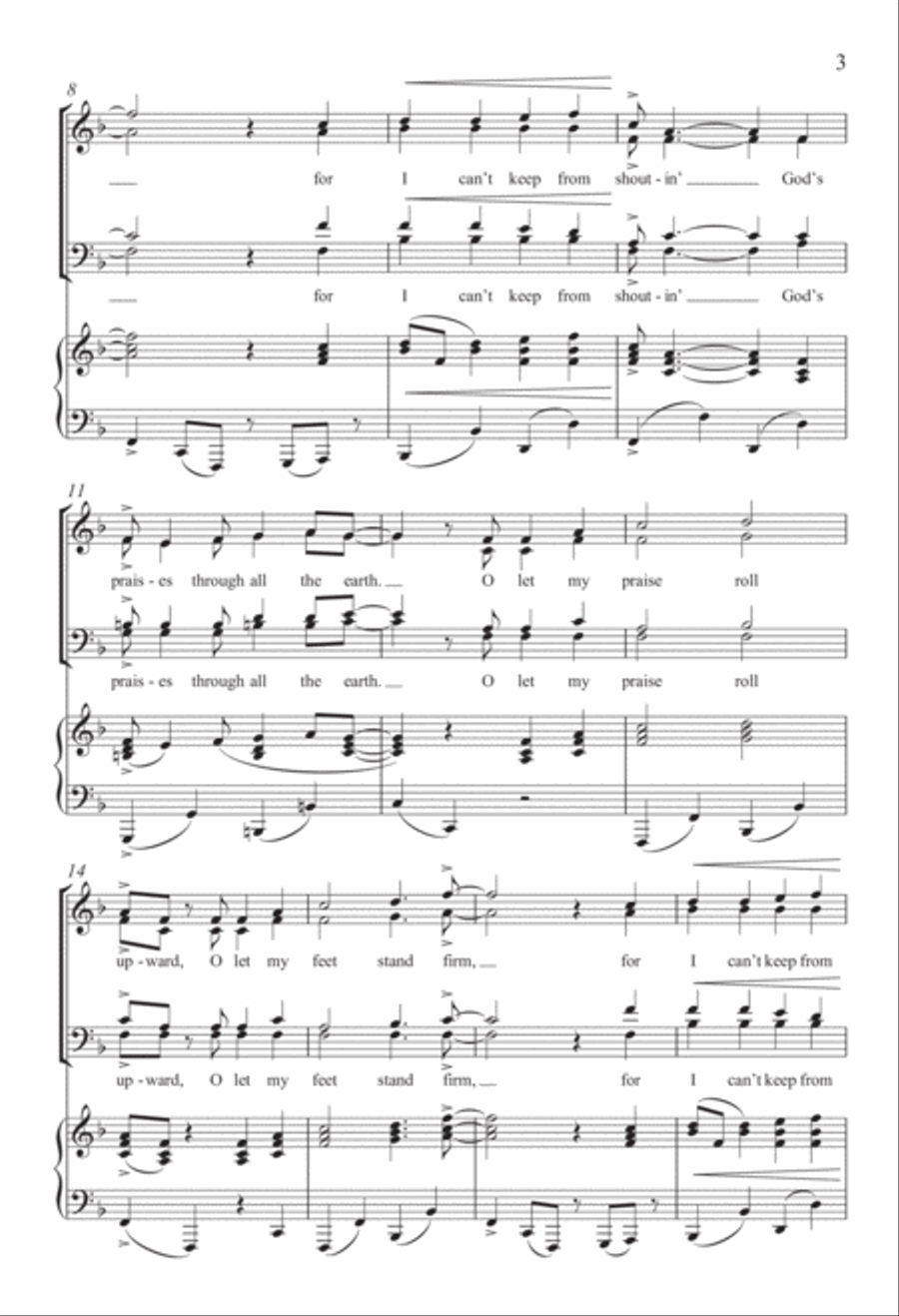 Now I Can See the Light! 4-Part scores gallery preview page 3