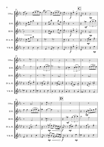 "Por Una Cabeza" (Carlos Gardel) Flute Choir arr. Adrian Wagner image number null