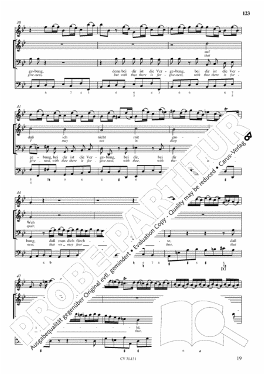 The Complete Sacred Vocal Works (Das geistliche Vokalwerk) Voice scores gallery preview page 124