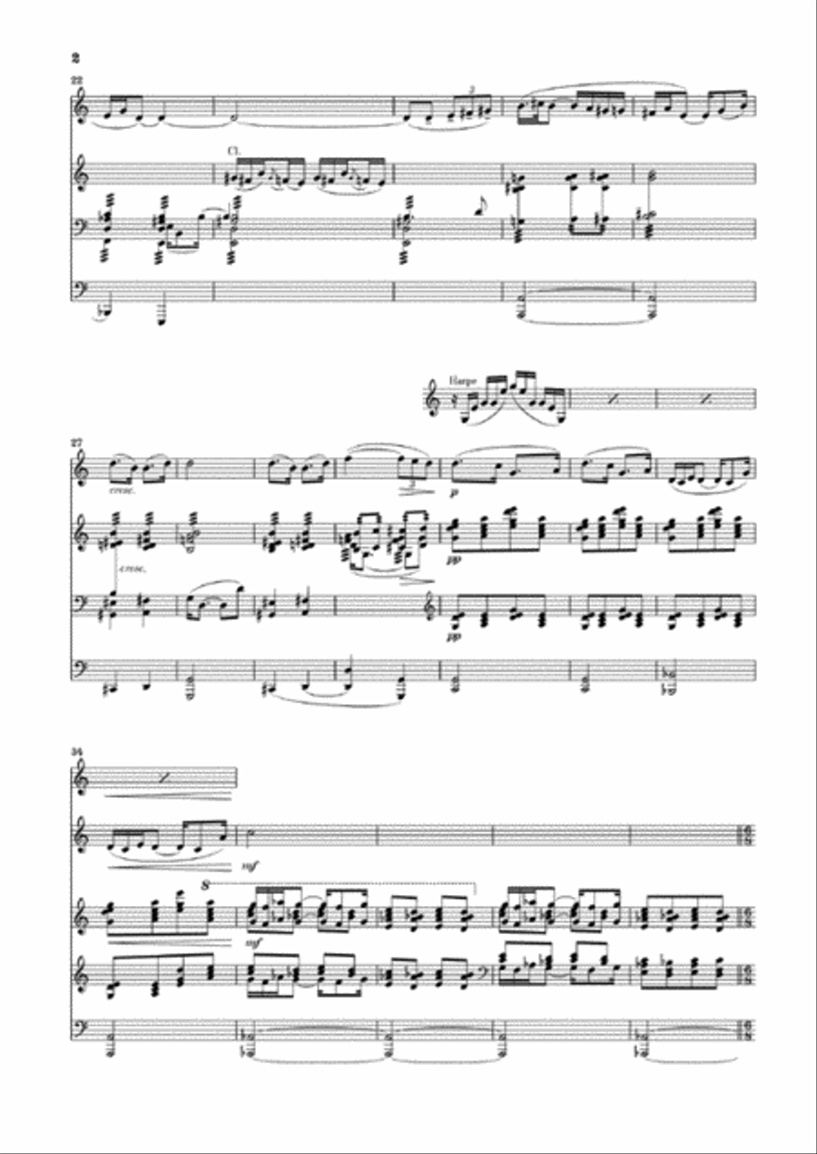Rhapsody for Alto Saxophone and Orchestra Orchestra scores gallery preview page 3