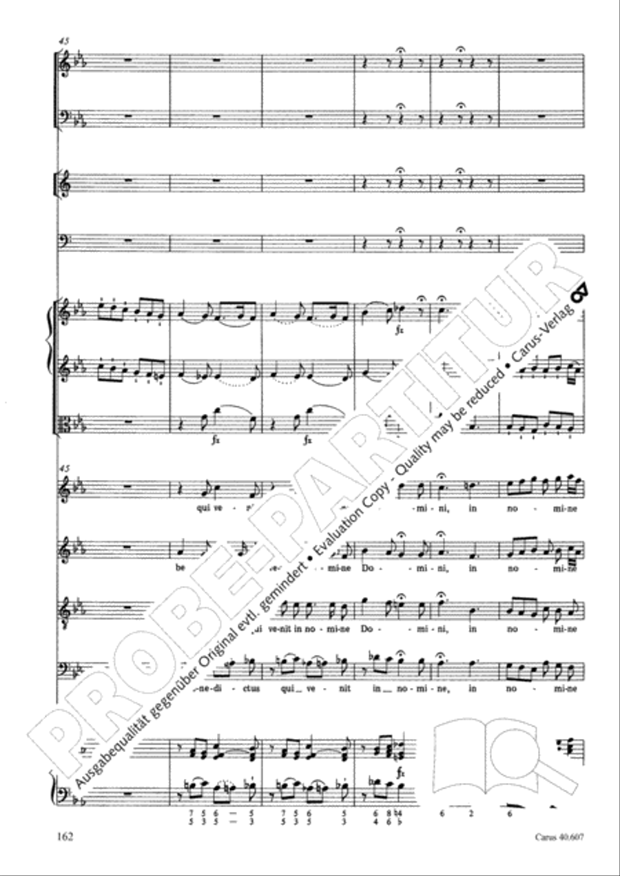 Mass in time of war (Missa in tempore belli) 4-Part scores gallery preview page 171