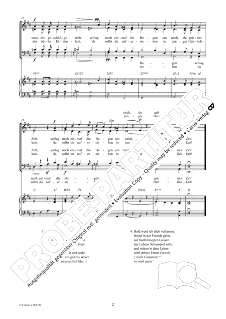 Abschied vom Walde 4-Part scores gallery preview page 3