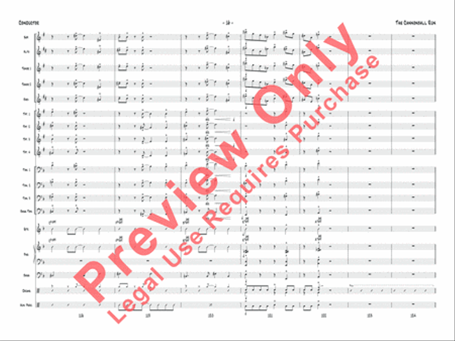 The Cannonball Run Jazz Ensemble scores gallery preview page 17