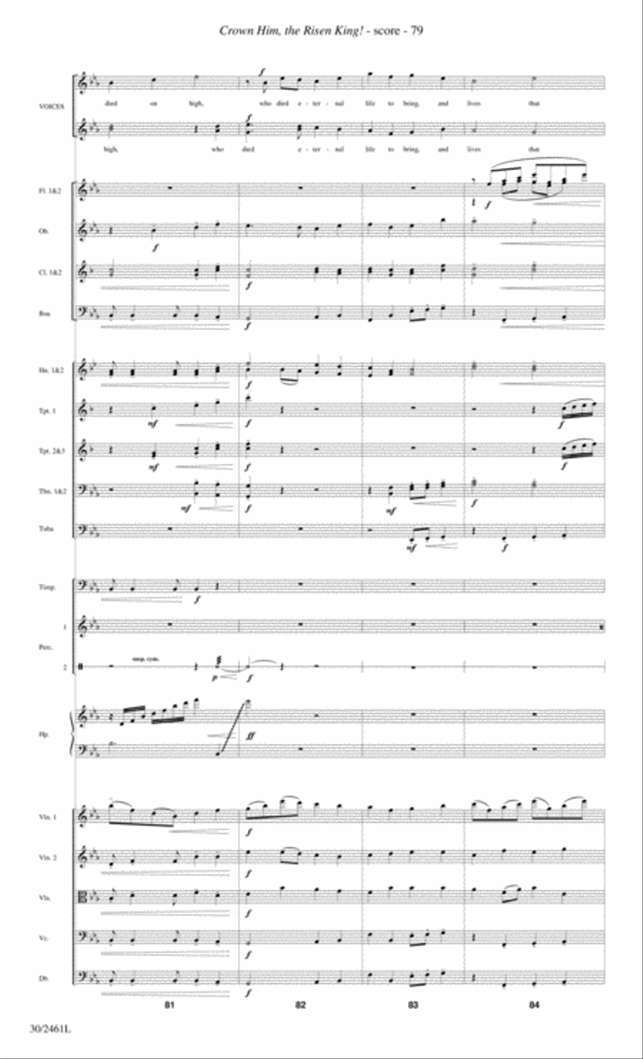 Journey to the Cross - Orchestral Score and Parts Choir scores gallery preview page 81
