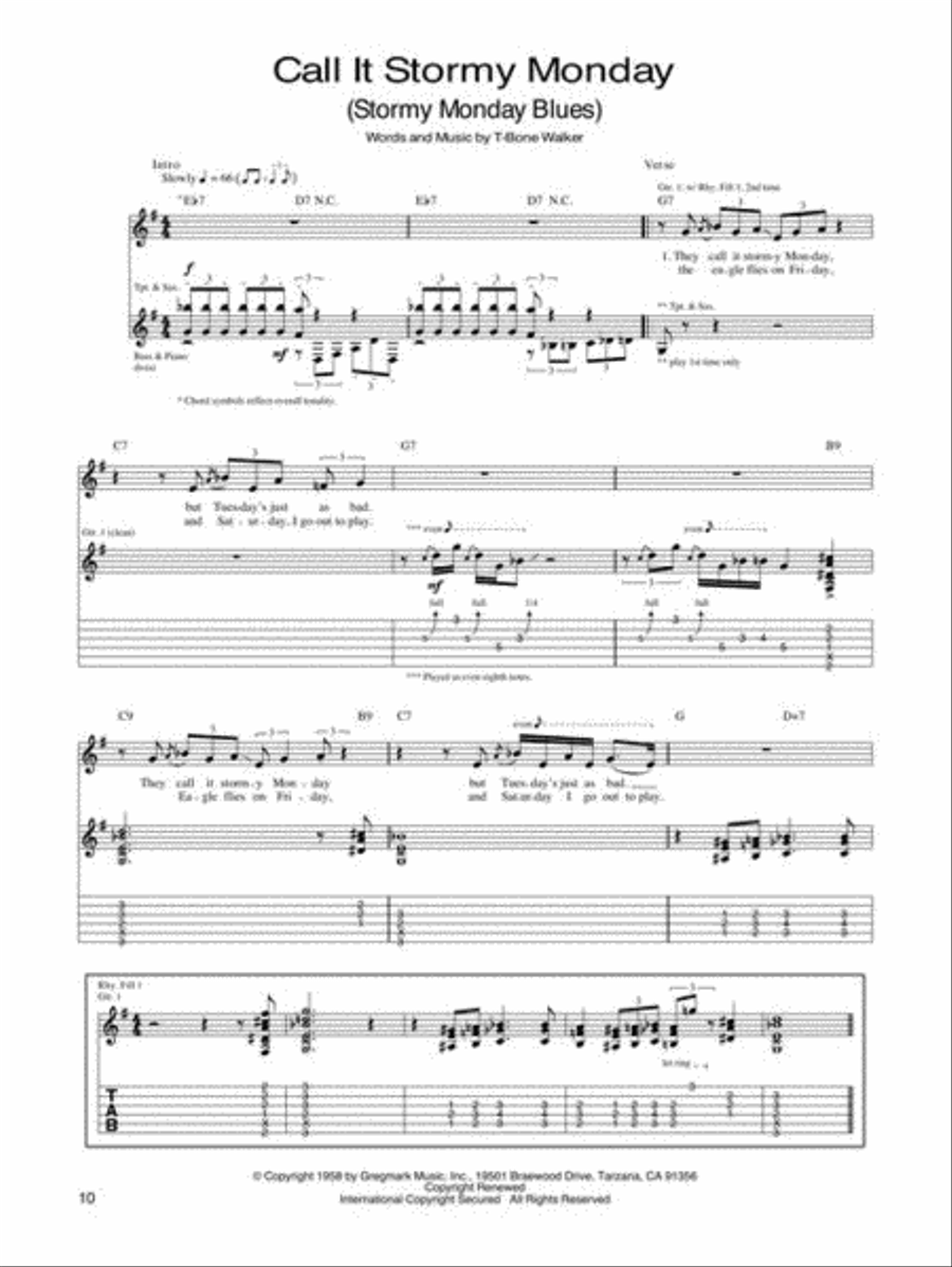 The T-Bone Walker Collection Electric Guitar scores gallery preview page 8