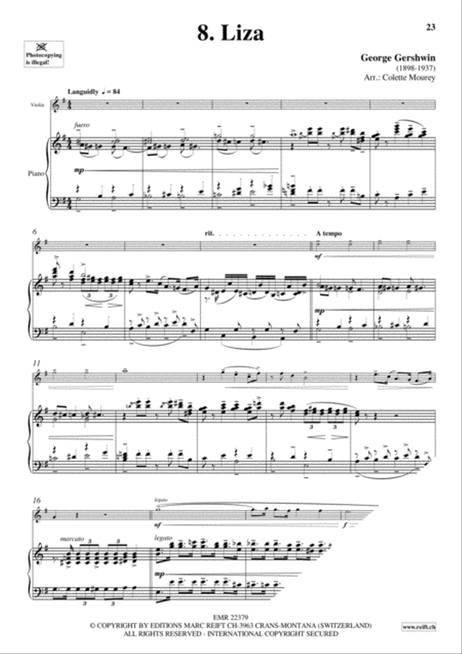 Gershwin 20 Greatest Hits Violin Solo scores gallery preview page 10