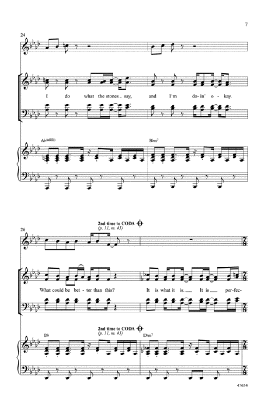 Perfection Perfection Choir scores gallery preview page 6